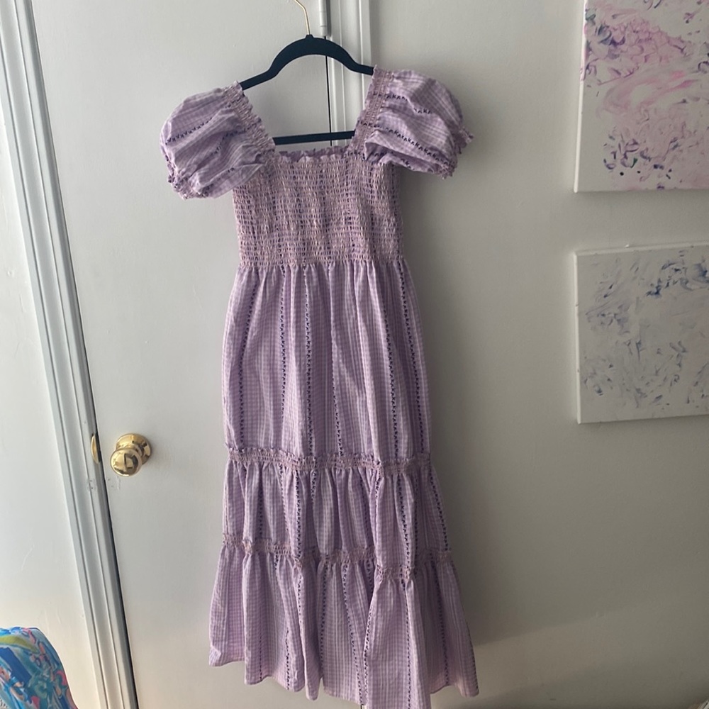 OPT maxi smocked dress